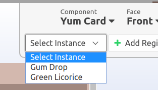 Instance selector